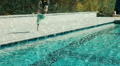 Diving into the pool