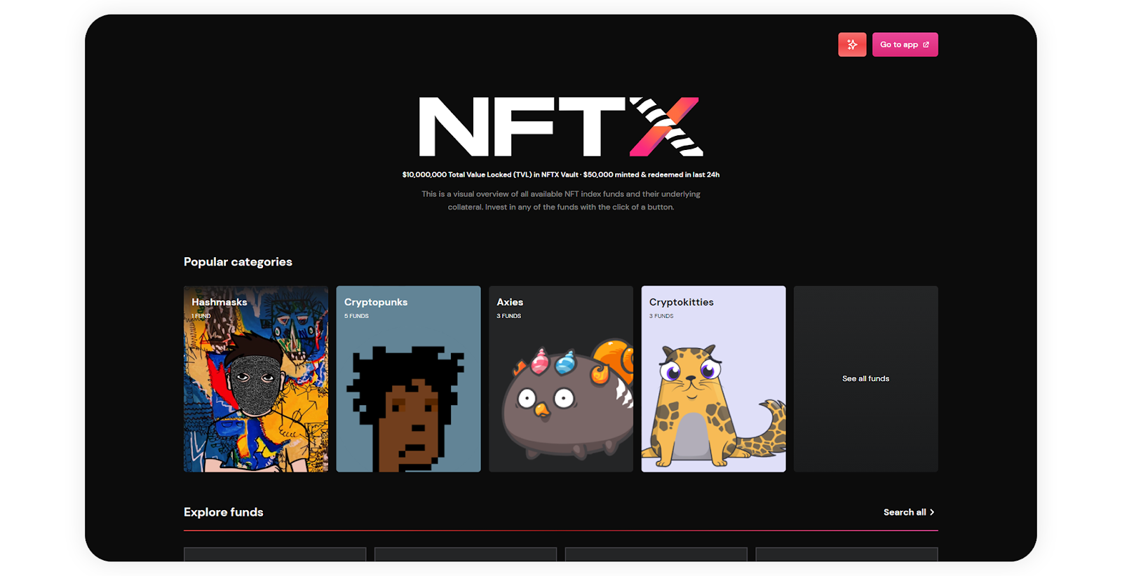 NFTX Visual identity for the Gallery
